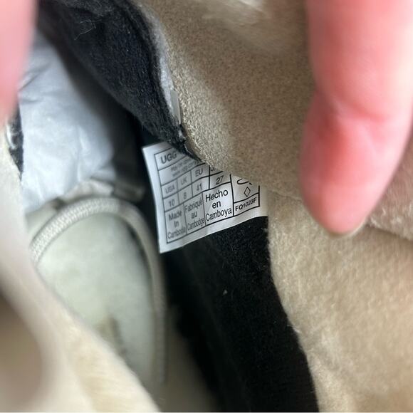 UGG Rubber Boots Yose Fluff V2 Lace Up Winter Boot White Pine Womens Size 10 NEW - Picture 7 of 9